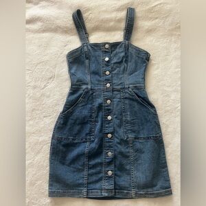 H&M Denim Button Up Mini Dress